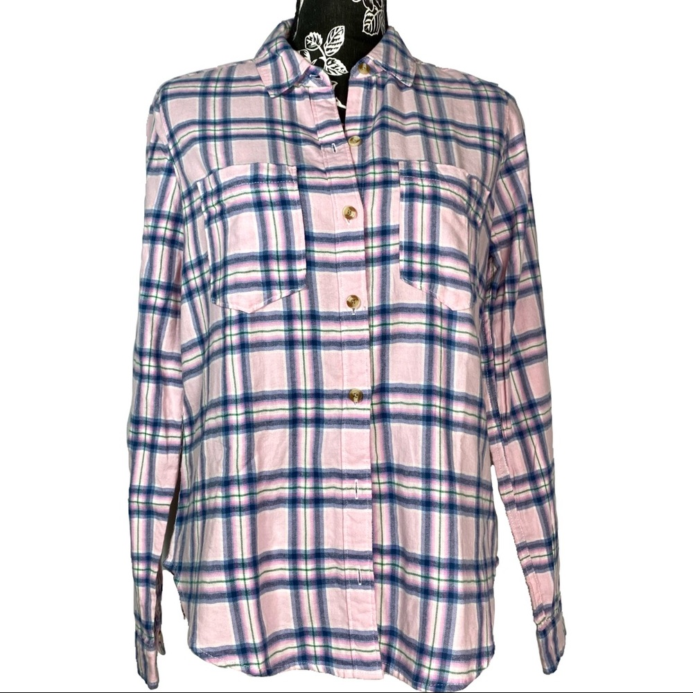 Abercrombie & Fitch Soft Pink Flannel Shirt